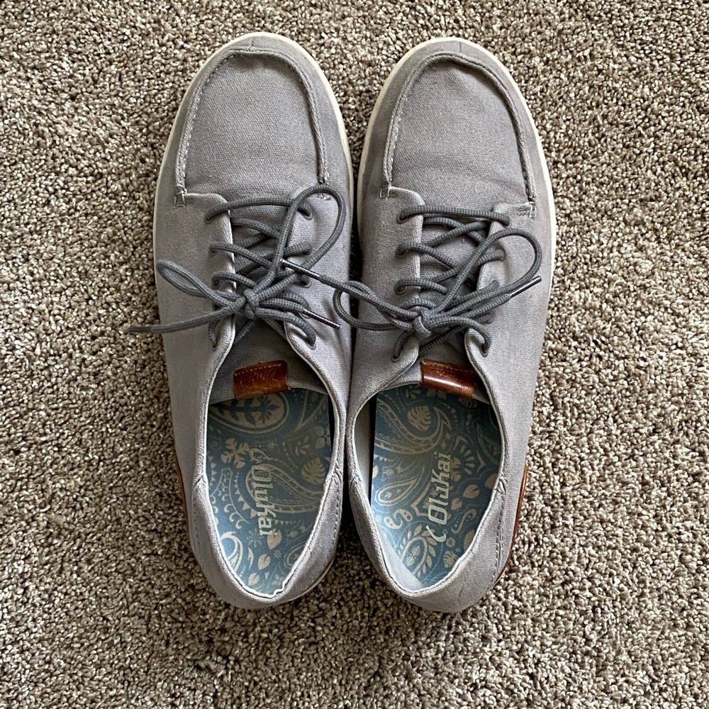 Men’s Canvas Lace-Up Olukai Boat Shoes